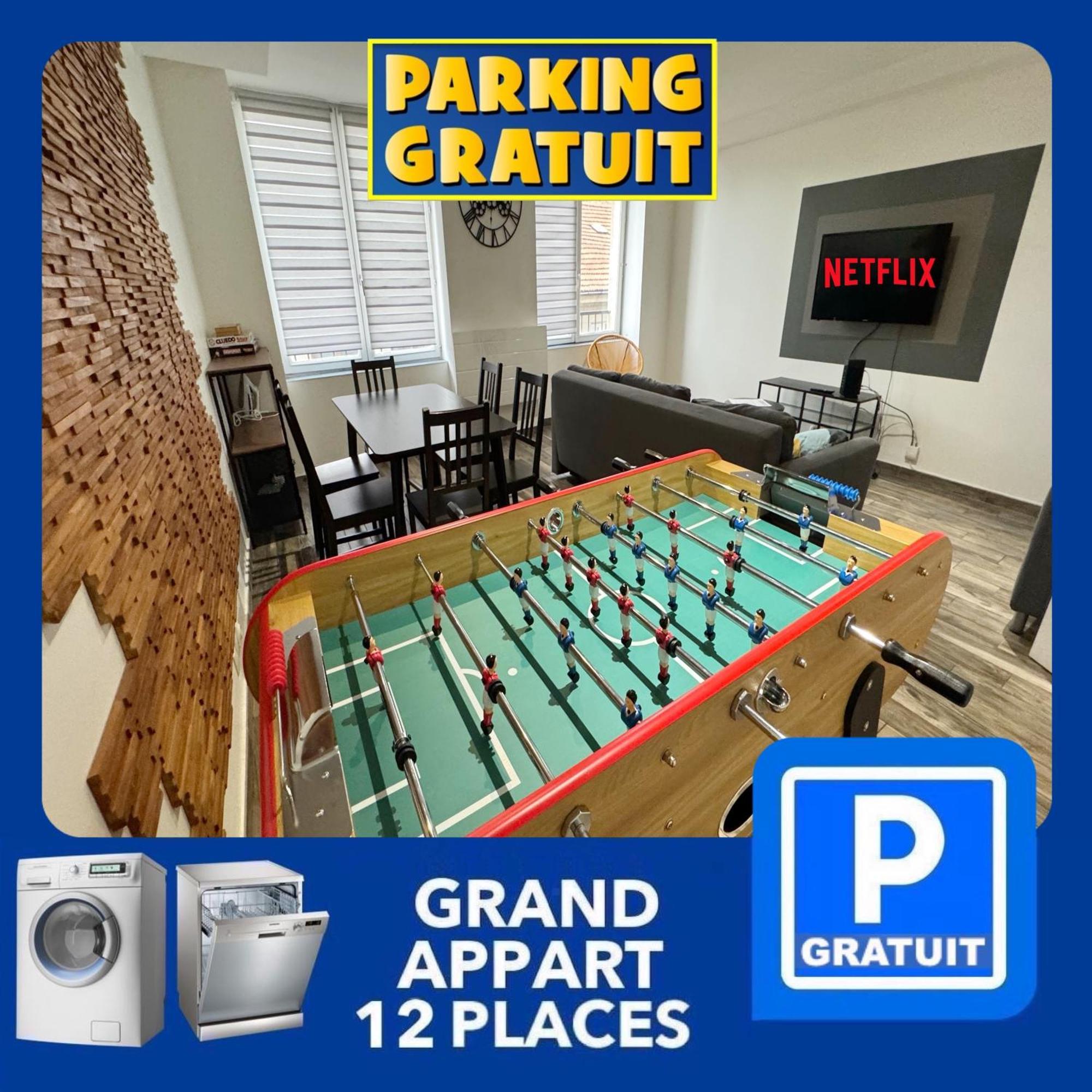 22 Chic & Cosy Grand Appart 92M2 Parking Gratuit Hypercentre Netflix 생테티엔 외부 사진